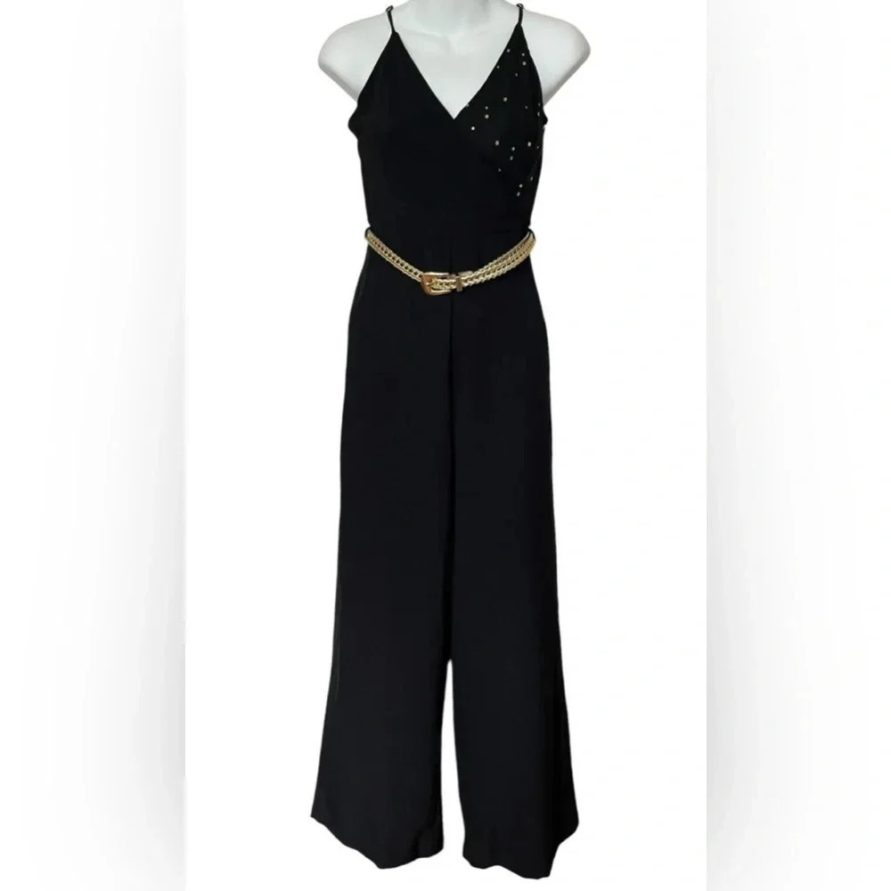 Gianni Bini | Black with Gold Stars Jumpsuit